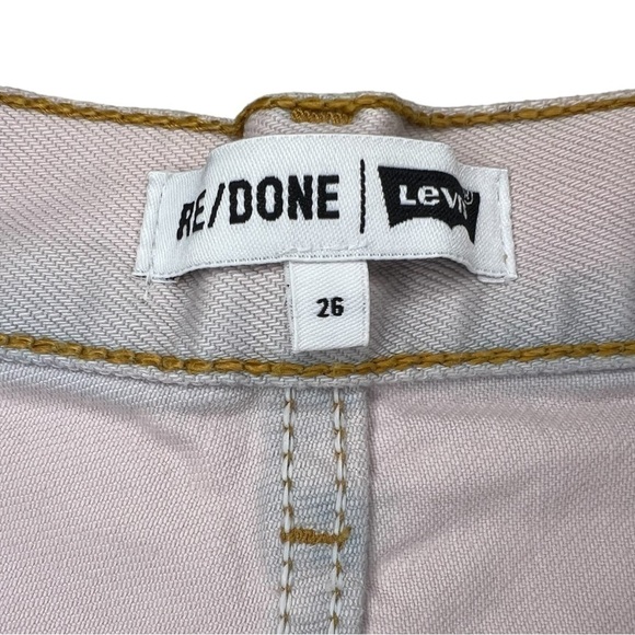 REDONE X Levi’s The Short in Pale Pink - Picture 6 of 13